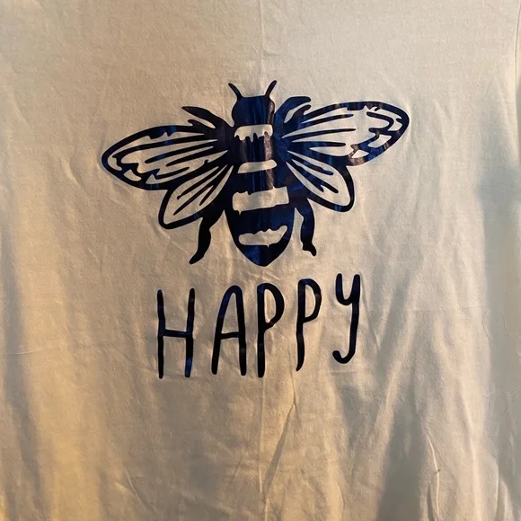 Bella Canvas Yellow Bee Happy Tee slim fit t-shirt cotton 2XL The Favorite Tee - Picture 5 of 8